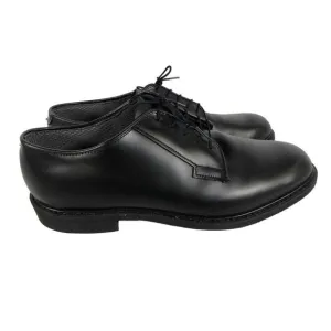 Bates Men's Black Leather Almond Toe Lace Up Oxford Dress Shoes Size 11.0 NIB