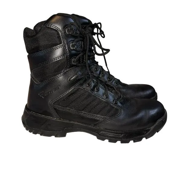 Bates Tactical Sport 2 Tall Black Boots E03180 Size 9 Side Zip 8 Inch