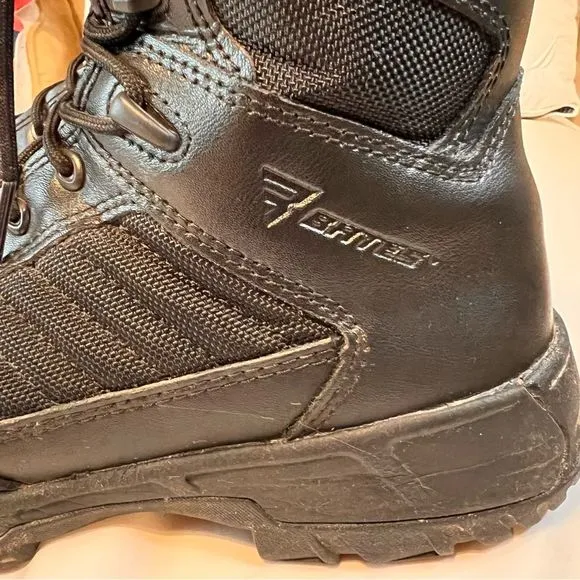 Bates Tactical Sport 2 Tall Black Boots E03180 Size 9 Side Zip 8 Inch