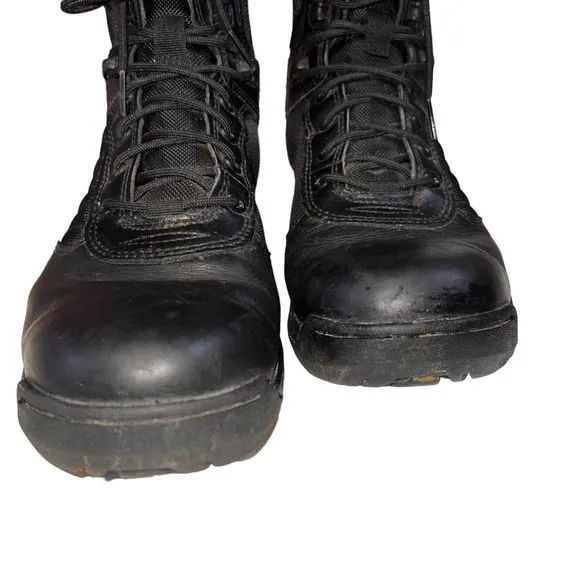 Bates Tactical Sport 2 Tall Black Boots E03180 Size 9 Side Zip 8 Inch