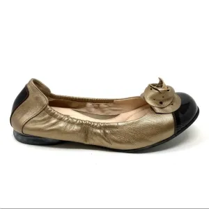 Beautifeel Ivana leather ballet flats plating brown Rosette size 40 9