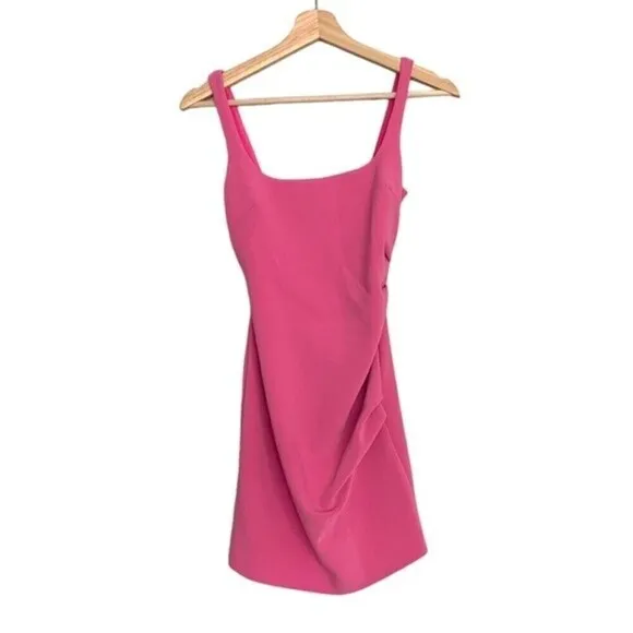 Bec and Bridge Karina Dress 2 Pink Ruched Tuck Mini Tank Dress