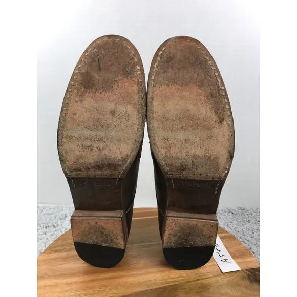 Bed Stu Cobbler Series Brown Leather Cap Toe Oxford Derby Dress Shoes Mens 11.5