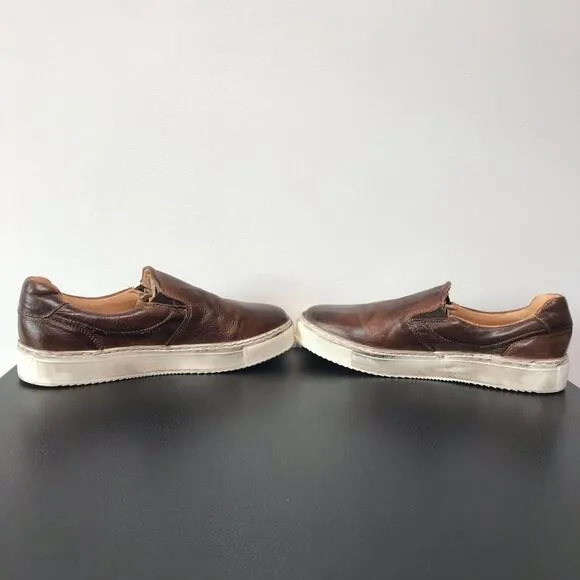 Bed Stu Hermione Heritage Distressed Brown Leather Slip On Shoes Sneakers