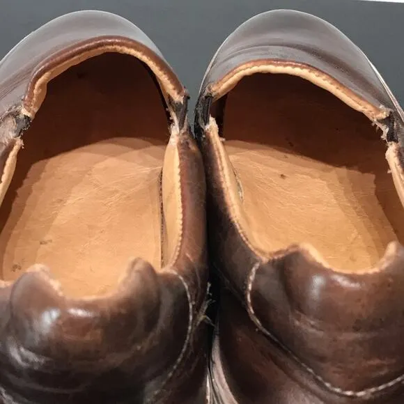 Bed Stu Hermione Heritage Distressed Brown Leather Slip On Shoes Sneakers
