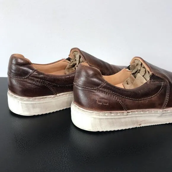 Bed Stu Hermione Heritage Distressed Brown Leather Slip On Shoes Sneakers