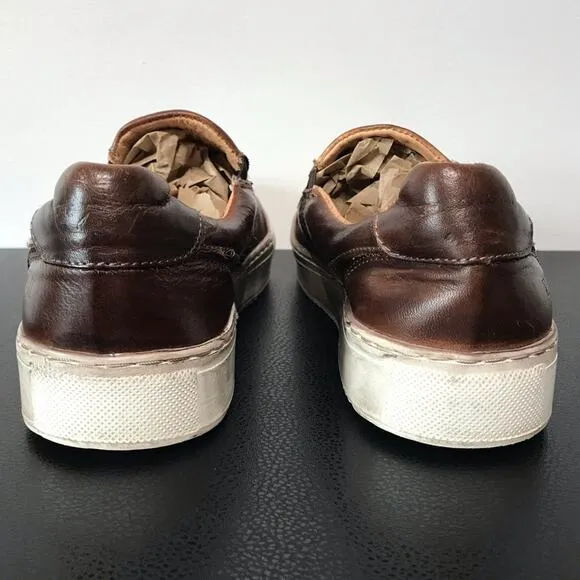 Bed Stu Hermione Heritage Distressed Brown Leather Slip On Shoes Sneakers