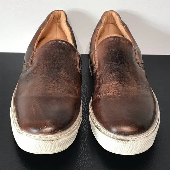 Bed Stu Hermione Heritage Distressed Brown Leather Slip On Shoes Sneakers