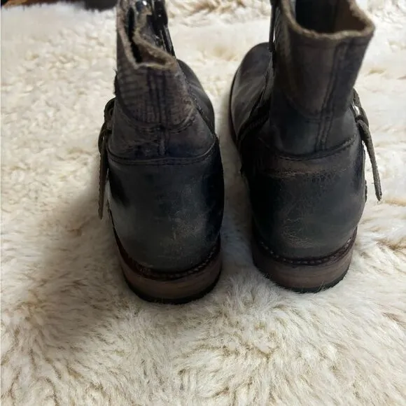 BED STU WOMEN'S BECCA SIDE ZIP BOOTS - ROUND TOE size 6.5