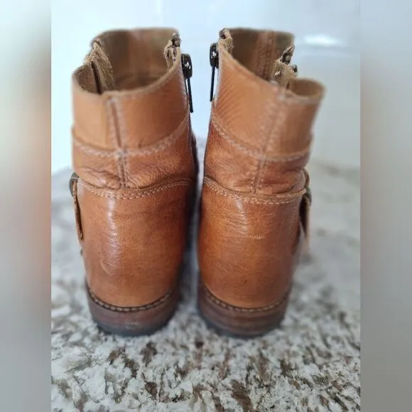 BED|STU WOMENS BECCA SIDE ZIP BOOTS ROUND TOE size 7.5