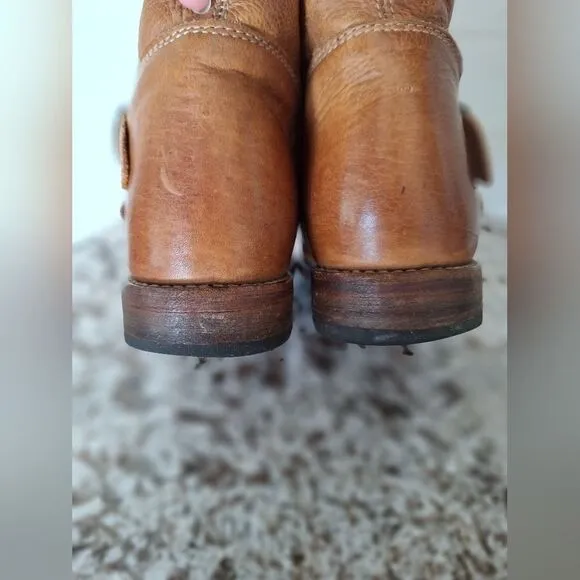 BED|STU WOMENS BECCA SIDE ZIP BOOTS ROUND TOE size 7.5
