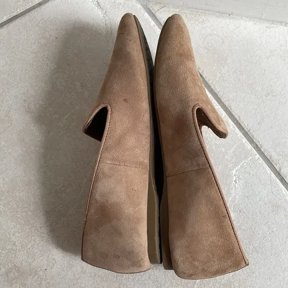 Birdies starling latte suede slip on shoes size 7