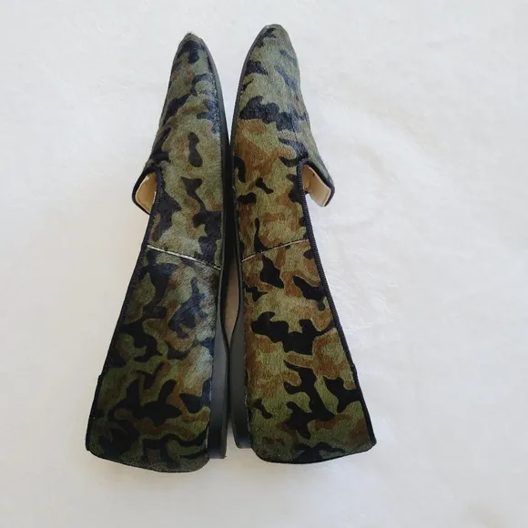 Birdies The Blackbird Camo Loafers Quilted Comfort Flats Size 7.5