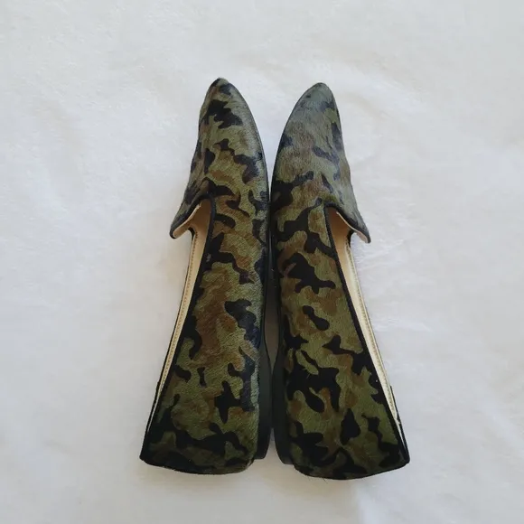 Birdies The Blackbird Camo Loafers Quilted Comfort Flats Size 7.5