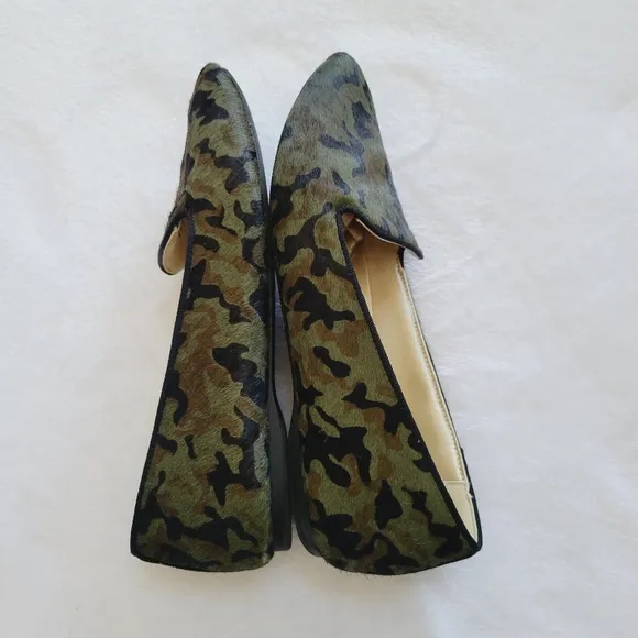 Birdies The Blackbird Camo Loafers Quilted Comfort Flats Size 7.5