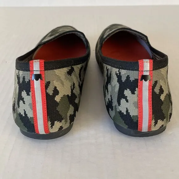 Birdies X Judy The Blackbird Khaki Camo Slip On Knit Flats Comfort Shoes Sz 8