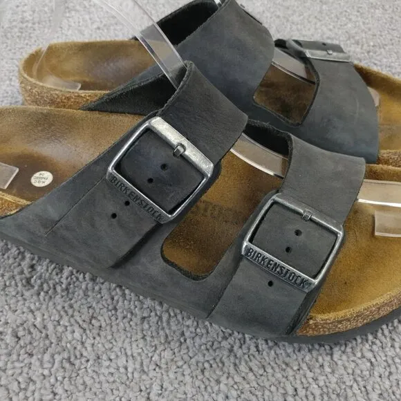 Birkenstock Arizona Sandals Womens 9 Shoes Gray 2 Buckle Slip On Mens 7 Germany