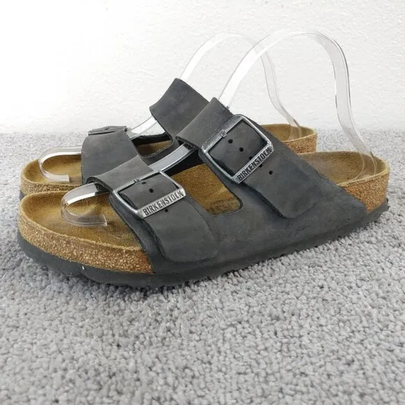 Birkenstock Arizona Sandals Womens 9 Shoes Gray 2 Buckle Slip On Mens 7 Germany