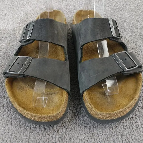 Birkenstock Arizona Sandals Womens 9 Shoes Gray 2 Buckle Slip On Mens 7 Germany
