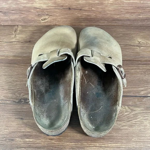 Birkenstock Boston Leather Mules Clogs Men’s Size 11.5 (45) Slip-On Shoes