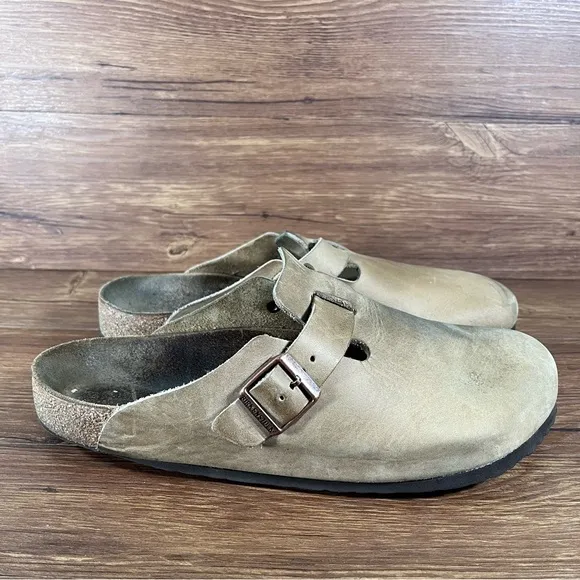 Birkenstock Boston Leather Mules Clogs Men’s Size 11.5 (45) Slip-On Shoes