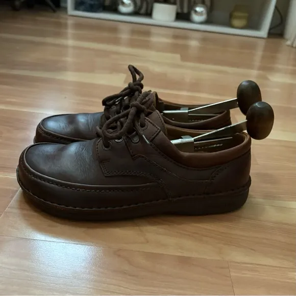 Birkenstock Brown Leather Baltimore  Moc Toe Lace Up Oxford Loafer Size 5 men’s