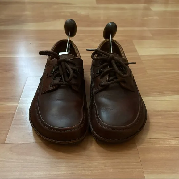 Birkenstock Brown Leather Baltimore  Moc Toe Lace Up Oxford Loafer Size 5 men’s