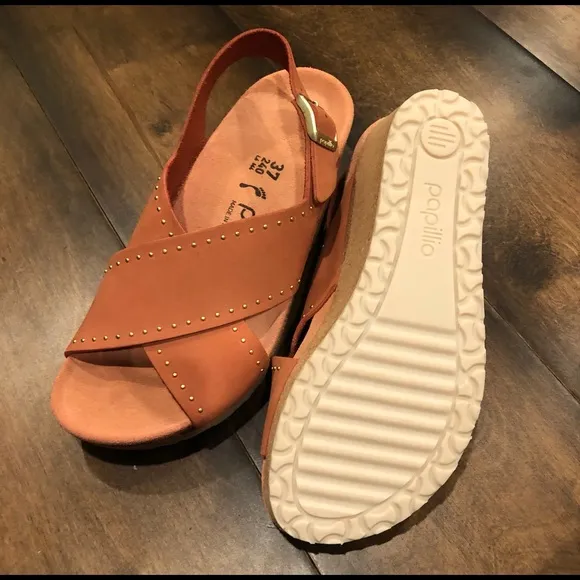 Birkenstock Samira Rivets wedges sandals NWOT