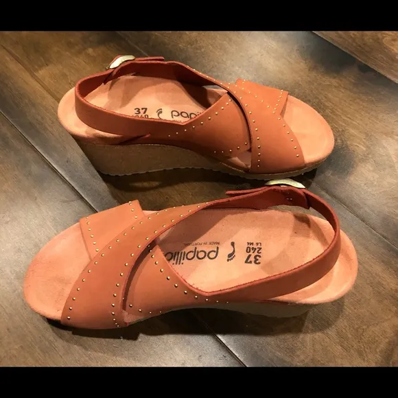 Birkenstock Samira Rivets wedges sandals NWOT