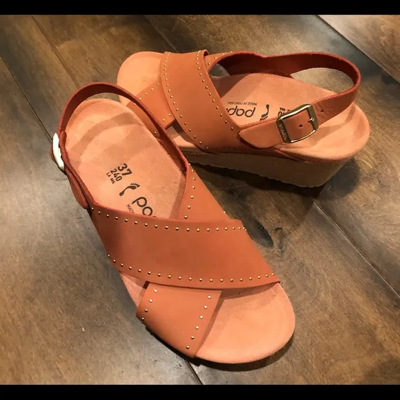 Birkenstock Samira Rivets wedges sandals NWOT