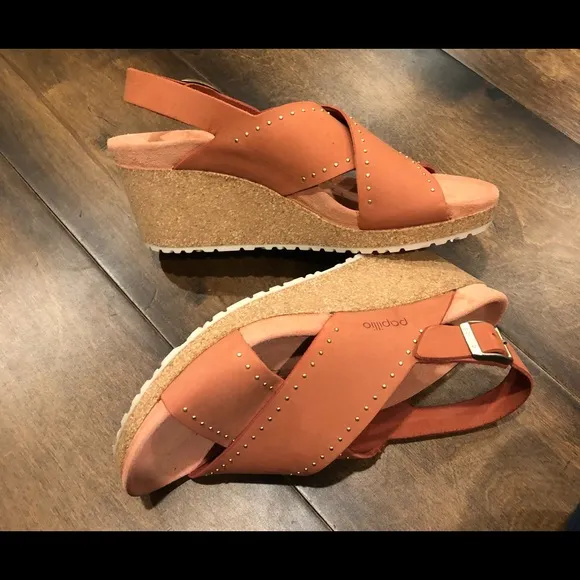 Birkenstock Samira Rivets wedges sandals NWOT