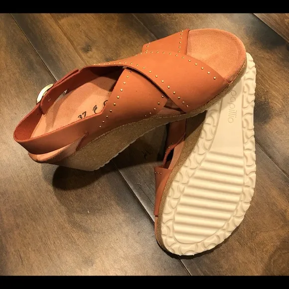 Birkenstock Samira Rivets wedges sandals NWOT