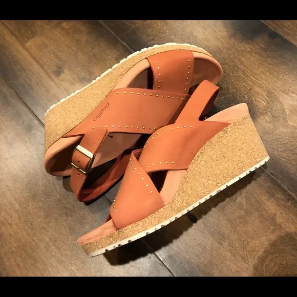 Birkenstock Samira Rivets wedges sandals NWOT