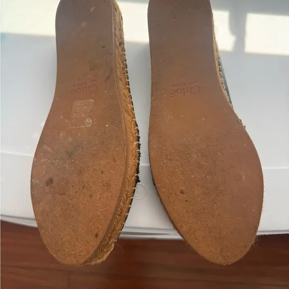 Black Chloe Espadrille Flats