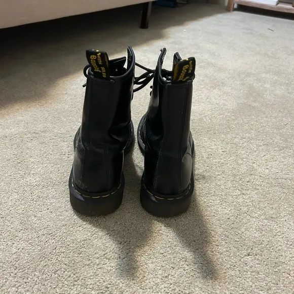 Black Leather Boots by Dr. Martens