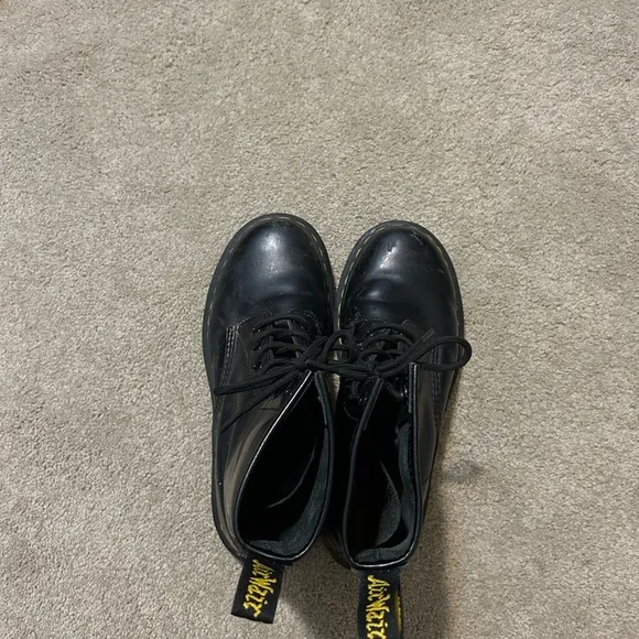 Black Leather Boots by Dr. Martens