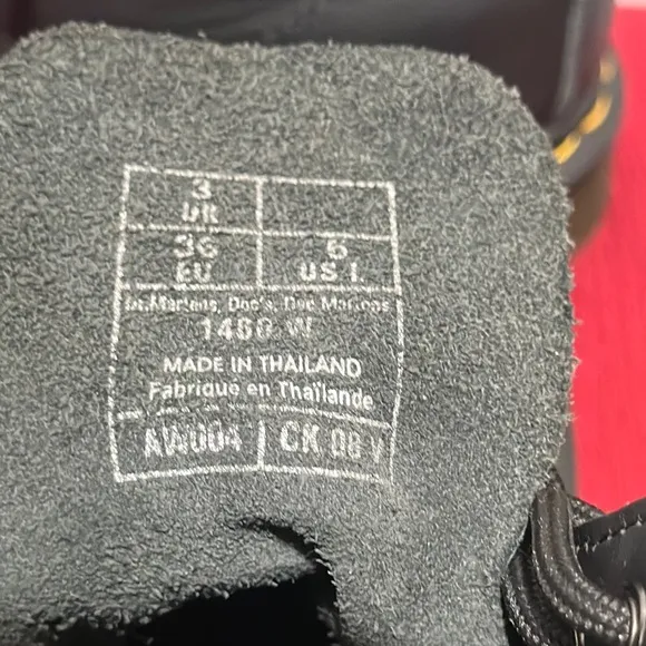 Black Leather Boots with Yellow Stitching