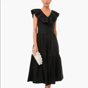Black Ruffle Jo DressPOMANDER PLACE