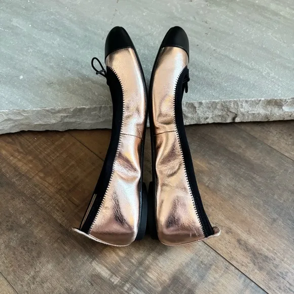 Bloch Women’s Size 38 US 8 Chara Ballet Flats Rame Metallic Rose Gold Leather