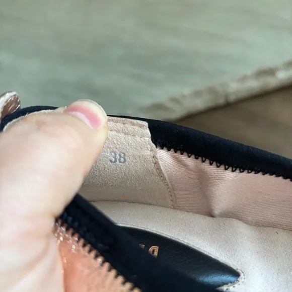 Bloch Women’s Size 38 US 8 Chara Ballet Flats Rame Metallic Rose Gold Leather