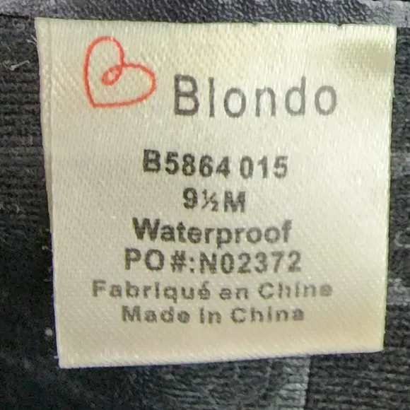 Blondo Rana Black Suede Waterproof Heeled Boots with side zip. Sturdy tread NWOT