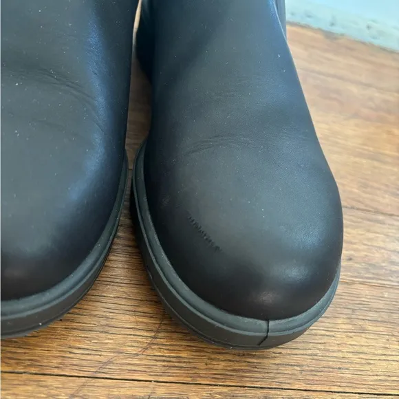 Blundstone 1614 Black Tartan Green Chelsea Leather Boots