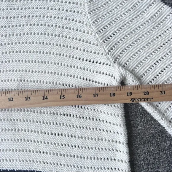Boden Black Ivory white boatneck shift dress size 14