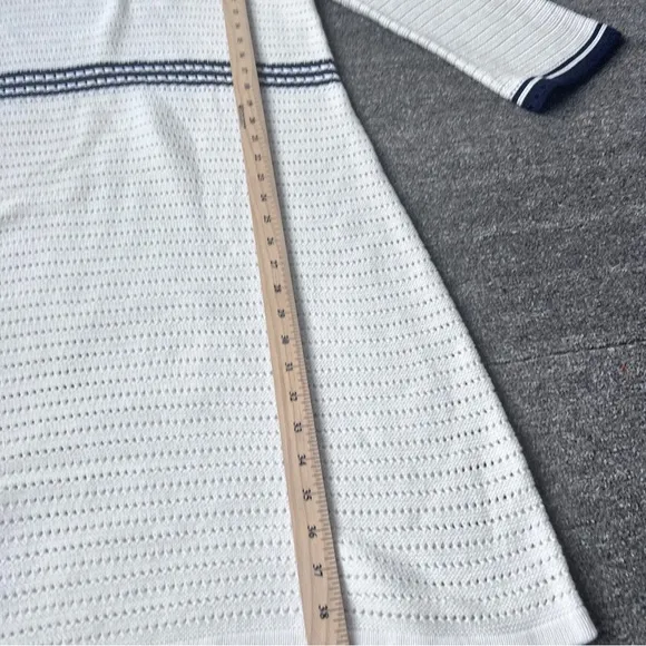 Boden Black Ivory white boatneck shift dress size 14
