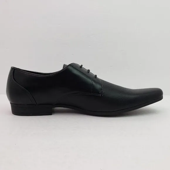 Boohoo MAN Embossed Vamp Smart Mens Size 10 Black Formal Dress Shoes MZZ65877-10