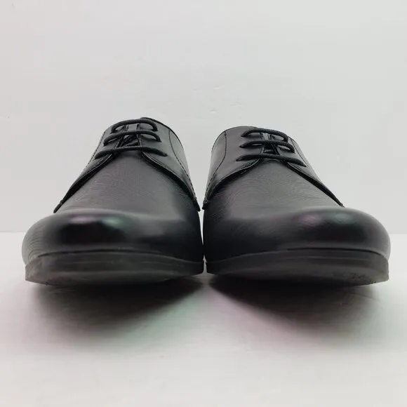 Boohoo MAN Embossed Vamp Smart Mens Size 10 Black Formal Dress Shoes MZZ65877-10