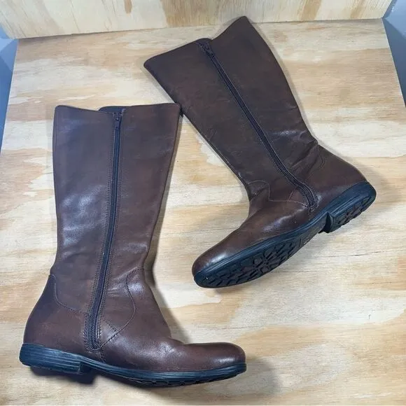 Born Brown Leather Riding Boots Women’s Size 7