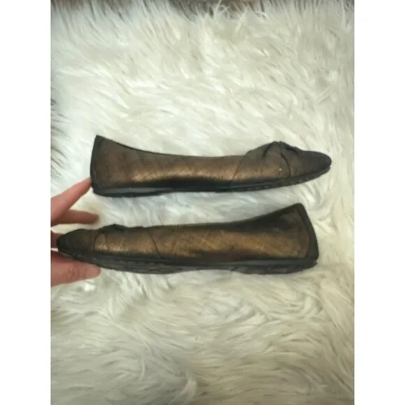 Born Lilly Bronze Ballerina Flat Comfort Shoe Women’s‎ Size 10