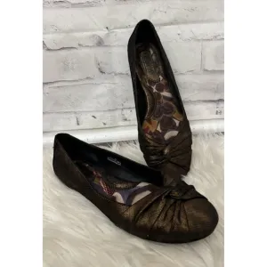 Born Lilly Bronze Ballerina Flat Comfort Shoe Women’s‎ Size 10