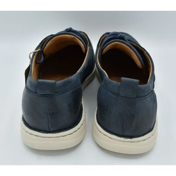 Born Mens Size 13 Todd Navy Blue Nubuck Plain Toe Derby Casual Shoes